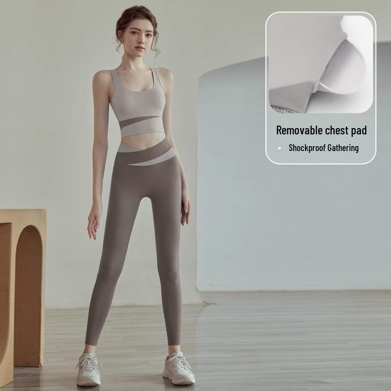 Soutien-gorge de sport antichoc pour femme - Anti-affaissement, Débardeur de course à pied et de yoga haute intensité avec beau design dorsal