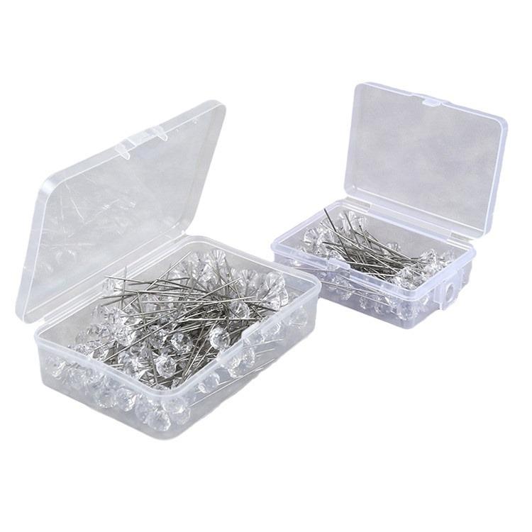 Multi-Color Diamond Acrylic Scarf Pin - Crystal Sofa Fixing Needle