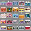 50 Cartoon Radio Doodle Stickers Personalized Retro Creative Decoration Mobile Phone Suitcase Water Cup Stickers