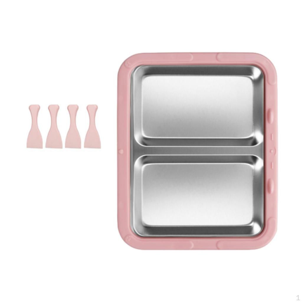 Ice Cream Maker Yogurt Rolls Tray Homemade Easy to Clean Fun Parent Child Activities DIY Versatile