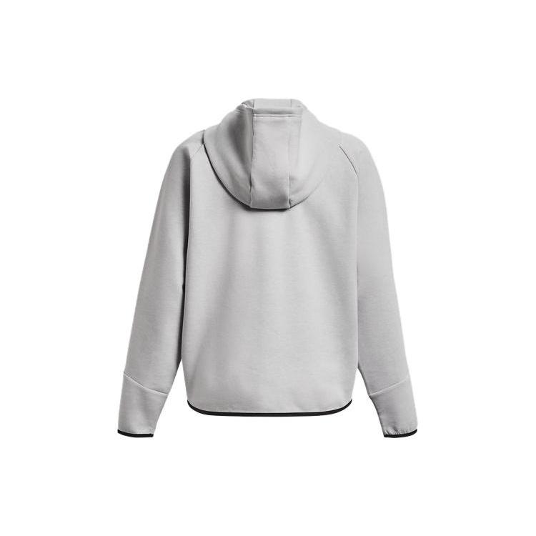 (WMNS) Under Armour Unstoppable Fleece Full Zip Jacket 'Light Grey' Women's 1379842-011