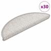 VidaXL Self-adhesive Stair Mats 30 Pcs 56x17x3 Cm Platinum, Tread, Stair Tread Mat, 3365858