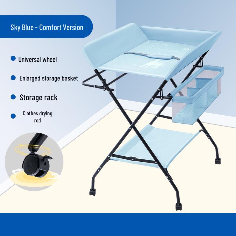 Portable Baby Changing Table: Multifunctional, Foldable & Washable for Diaper Changes and Massages
