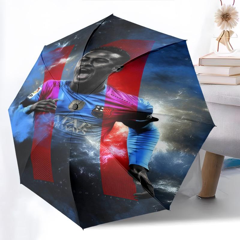 Number 10: Soccer Legend Action Folding umbrella travel Suitable for all seasons light Umbrella Three folds