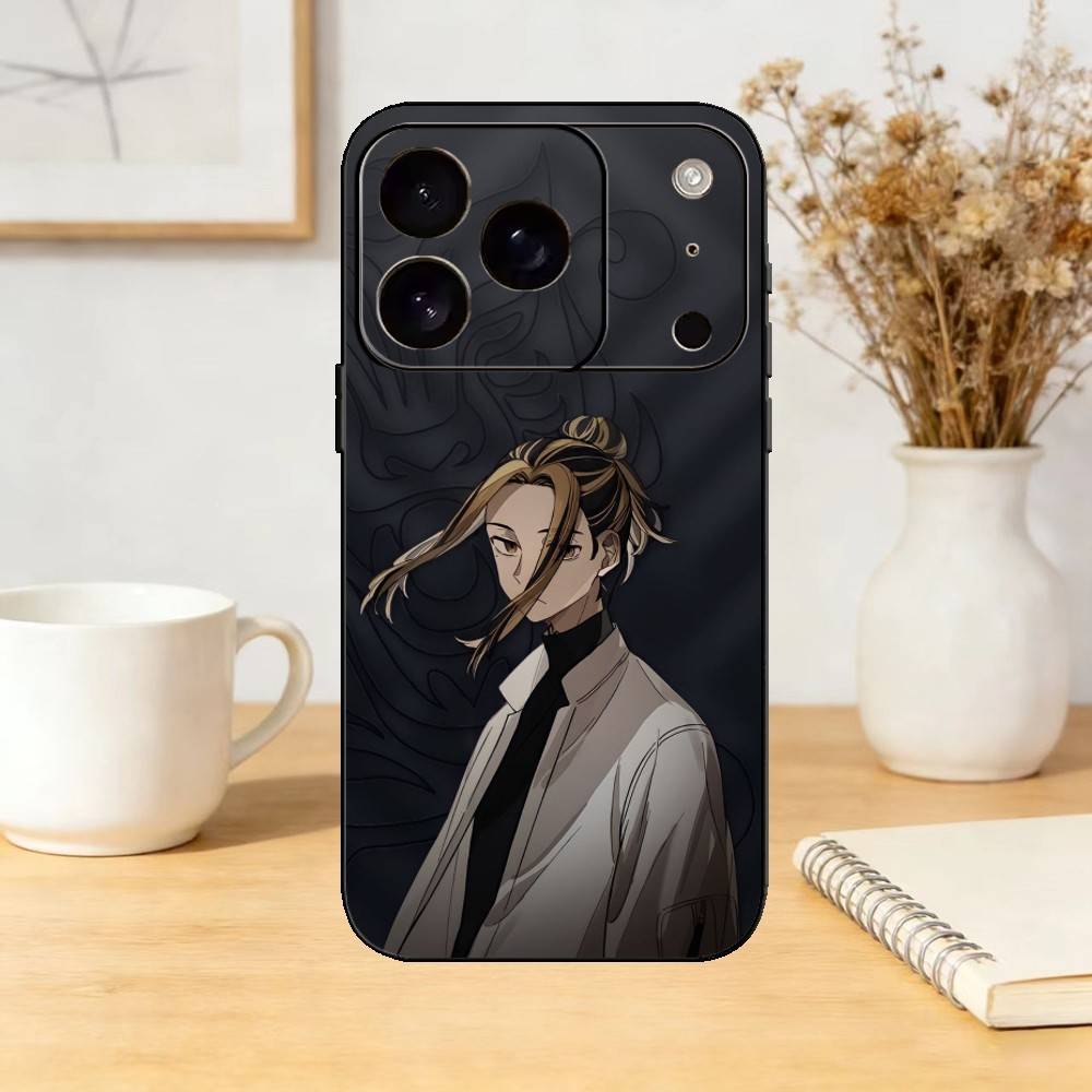 K-Kazutora H-Hanemiya Tiger Phone Case For iPhone 17,16,15,14,13,12,11 Plus,Pro Max,SE4Soft Silicone Black Cover