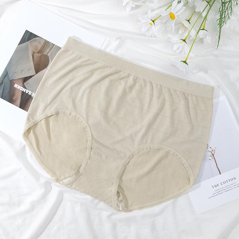 Big Size Female Summer Thin Style High Waist Belly Breathable No Trace Briefs