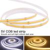 1M-5M USB LED Streifen Licht 5V 320LEDs/M COB Touch Sensor Dimmbare Lampe Band DIY TV Spiegel Hintergrundbeleuchtung Küche Zimmer Nacht Beleuchtung