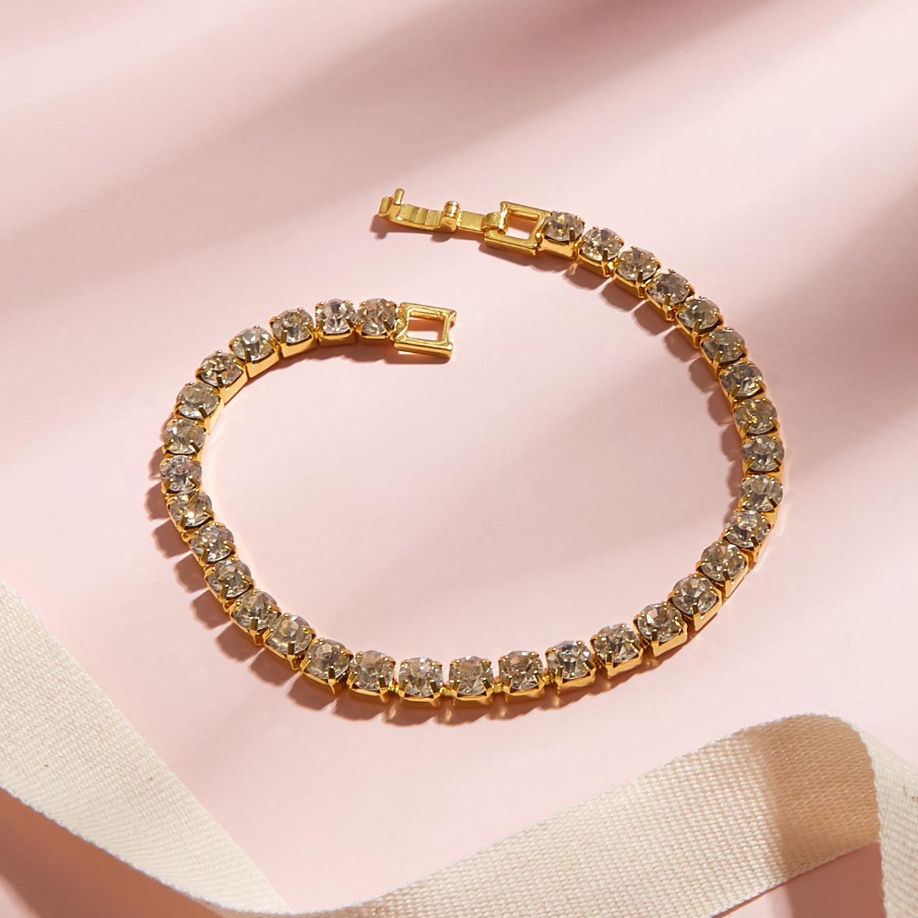 European Luxury Rhinestone Zirconia Bracelet for Women
