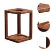 Coffee Cup Holder Filter Stand Wooden Retro Stable Maker Station for