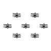 Comet Busters Handcrafted Spirtual Bindis For Women (BIN2378-BIN2379) (Black, 8mm)
