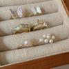 Hepburn Style Vintage Pearl Bow Butterfly Ring for Women