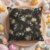 French Retro Print Pillow Case Soft Plush Fabric DoubleSided Printed Cushion Cover Warm Winter Sofa Pillow Case