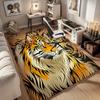 1pc. Tiger Print Rug for Home Decor, Office Carpet, Chair Cover, Outdoor Mat, Gift Idea - Vibrant Animal Design Flooring Solution