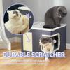 Foldable All-Season Cat and Dog Bed with Scratching Board