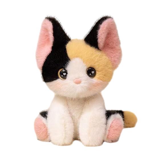 

Realistic Cat Doll Siamese Calico Cat Plush Toy Soft Stuffed Animal Cute Desk Buddy And Emotional Support Gift A