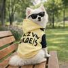 Letter Pattern Warm Dog Hoodie Cozy Soft Two-Legged Dog Clothing Comfortable Thicken Dog Hooded Sweatshirt Outdoor Walking