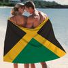 Nationalflagge von Jamaika Strandtuch Yoga Fitnessstudio Yoga Fitnessstudio Leicht Tragbar Zum Schwimmen Reisen Sportzubehör Sandfest