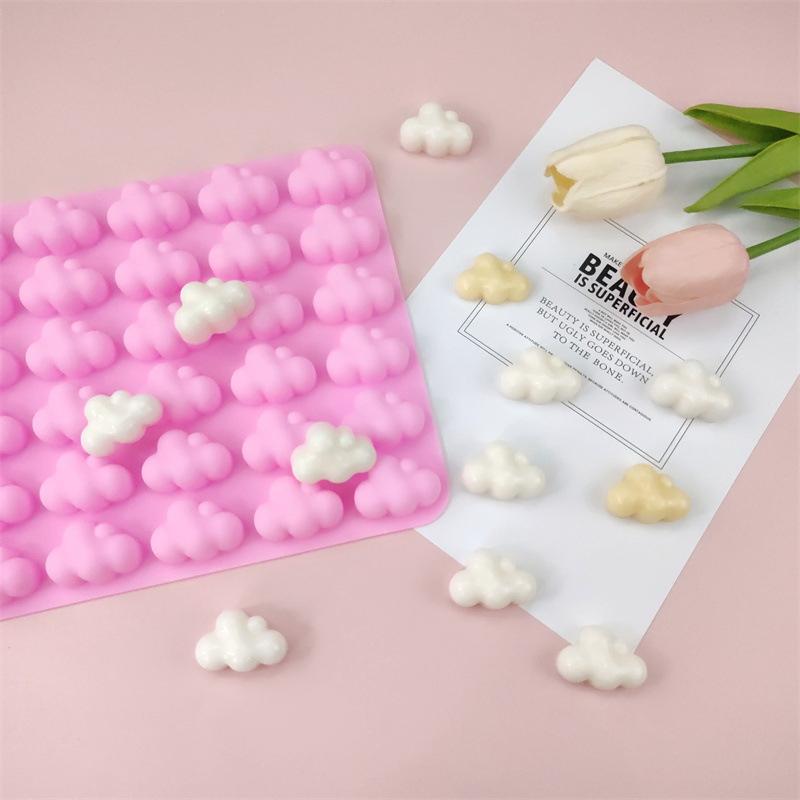 Clouds Silicone Mold Weather Shape DIY Baking Cake Chocolate Fondan Ice Cube Mold Chocolate Mousse Cake Decor Baking Mould
