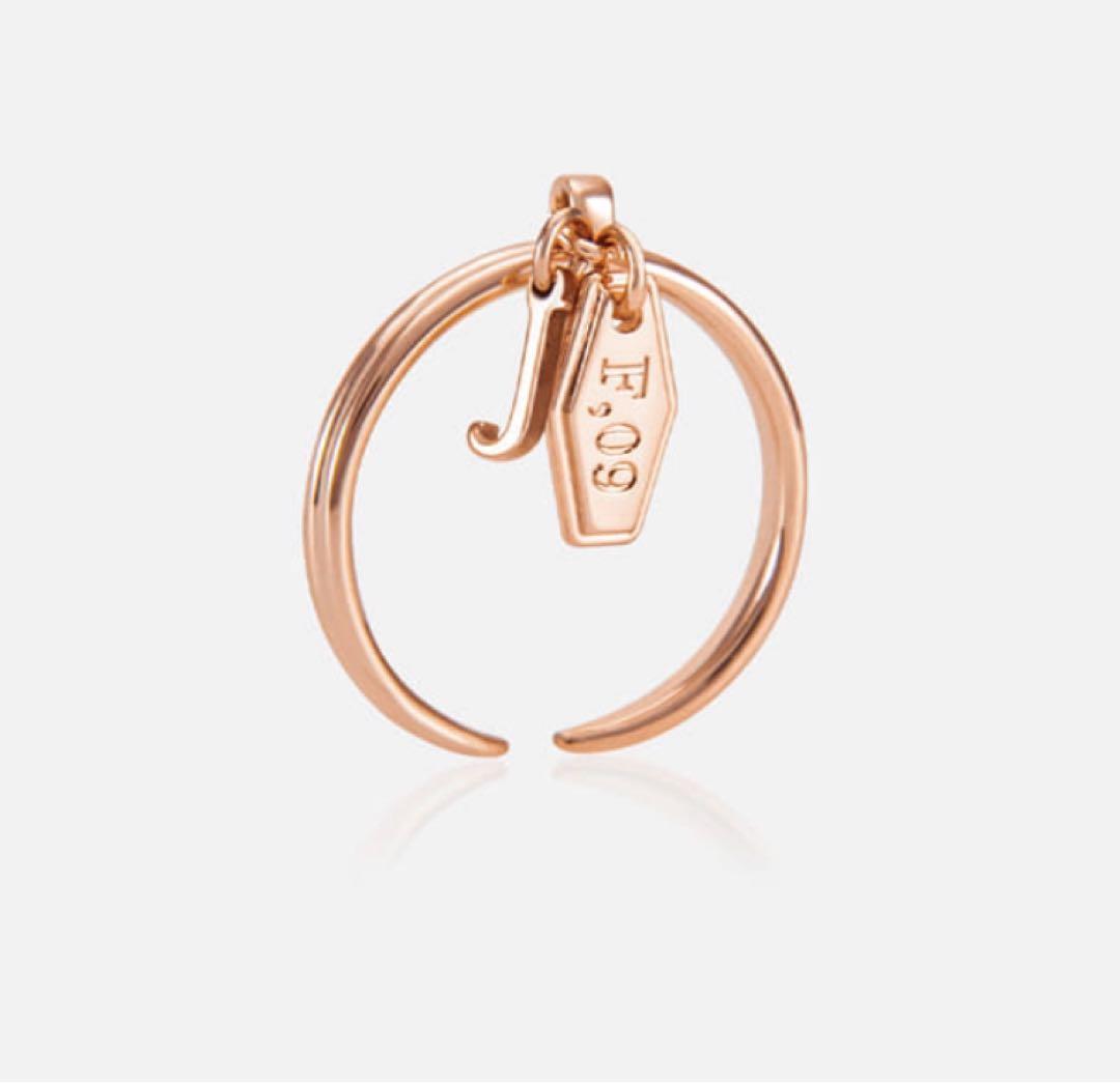 

[USED] nct127 Johnny Yongho Birthday Initial Ring Pink Gold