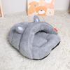 New Style Winter Cat & Dog Bed with Slipper Ears Solid Plush Fabric Breathable & Comfortable Pet House