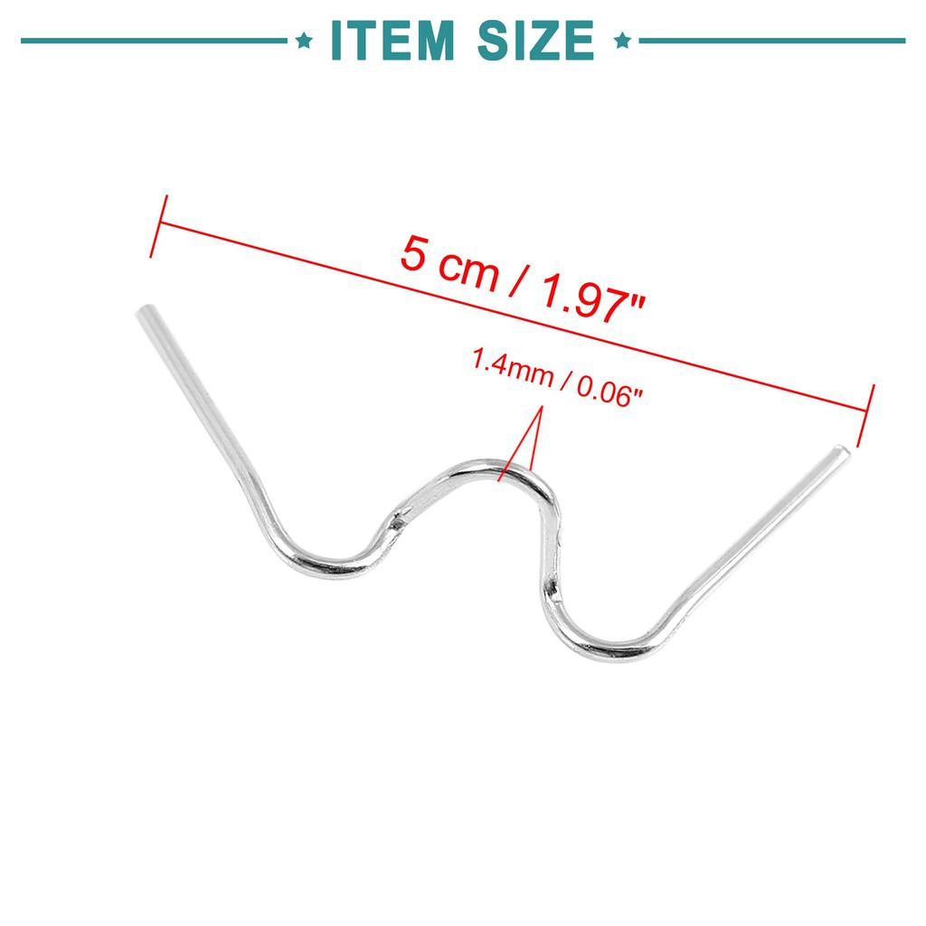 ACROPIX 10 Pcs Motorcycle Fastener Spring Clip Round Headlight Universal Replacement Silver Tone