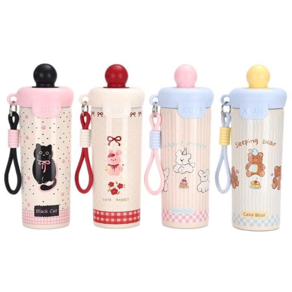 Cute Thermos Bottle 600ml Cold Beverages Cups Durable Vacuum Flask  Travel