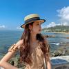 2025 Spring/Summer Women's Versatile Straw Sun Hat with Buckle - Stylish and Sun-Protective