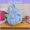 Cute Plush Cartoon Backpack Soft Sweet Dragon Creative Shoulder Bag City Minimalist Style