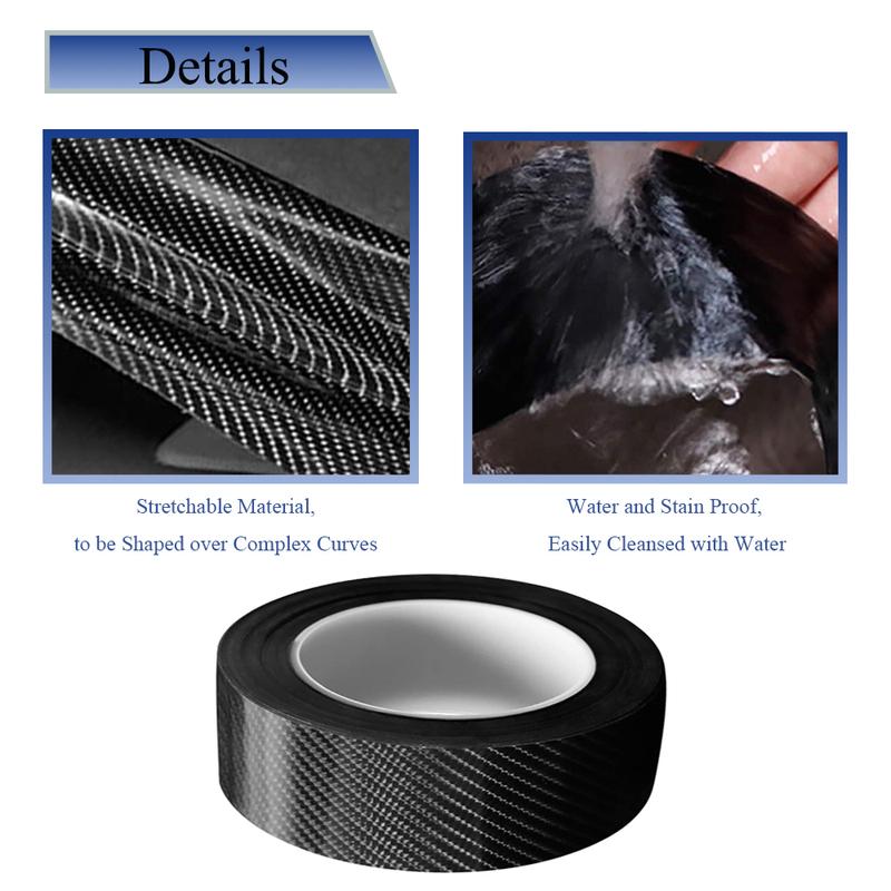 5M Protective Film for Car Door Edge Protection 5D Carbon Fiber Car Wrap Film Stickers