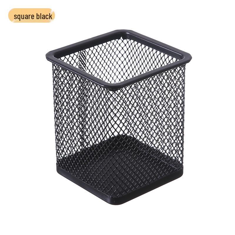 Multifunctional Metal Pen Holder – Stylish Iron Art Stationery Storage with High-End Appeal for Desk Organization