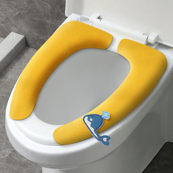 Toilet Seat Cushions Practical Quick-drying Soft Pads with Handle Bathroom Accessories