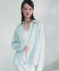 VIVACIOUS Sillage See-Through Stripe Shirt Blue