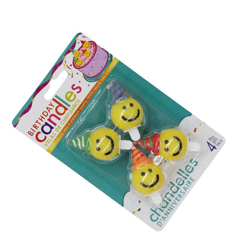 Cartoon Birthday Candle Pop Flower Party Bear Dinosaur Donut Smiley Children s Cake Candle girl card candles