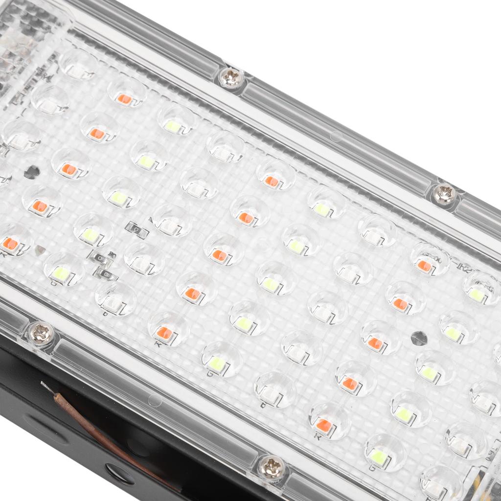 RGB Flood Light High Brightness 50W Colorful Outdoor Floodlight with Remote Control IP66 AC for Outdoor