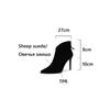 Fashion NEW Autumn Women Boots Genuine Leather Shoes for Women Pointed Toe Thin Heel Shoes Super High Heel Boots Daily Shoes Ankle Boots