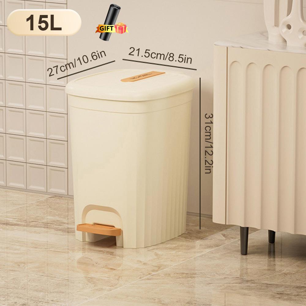 

Новый 15л Nordic кухонный мусорный бак для пищевых отходов мусорное ведро с педалью и крышкой мусорная корзина для ванной водонепроницаемый мусорный бак