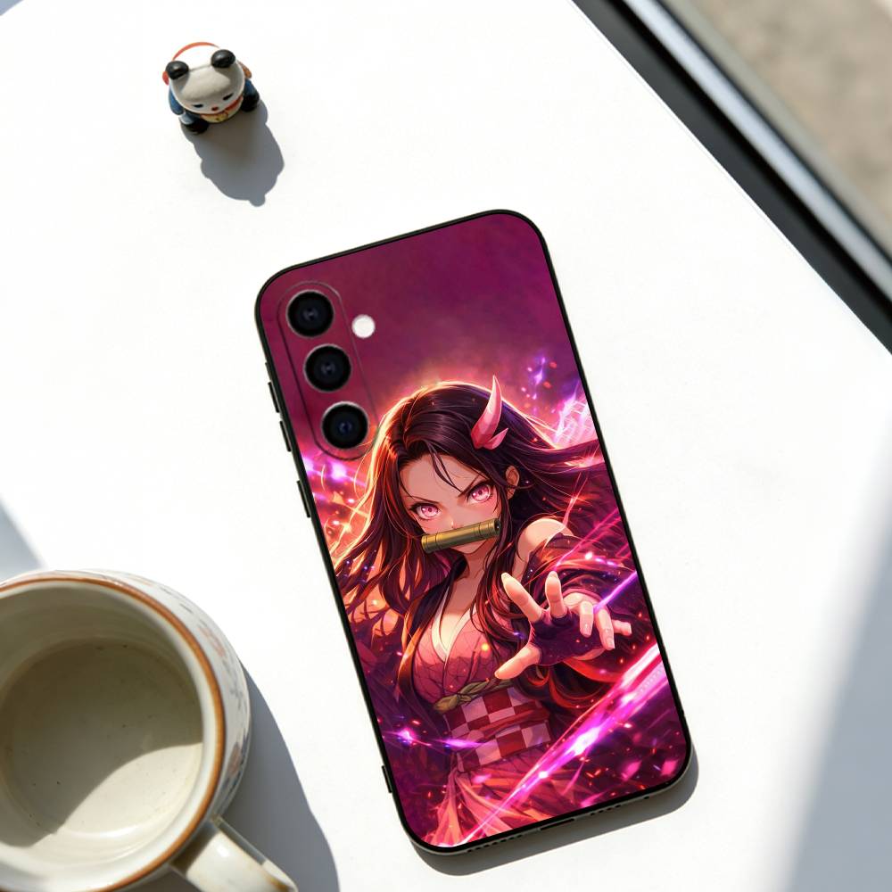 

Kamado Nezuko Phone Case Soft black For Samsung Galaxy A73,A72,A71,A70,A53,A52,A51 Samsung a71 4g