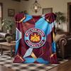West Ham United Football Print Flannel Blanket Soft Warm Sofa Bed Throw Blanket For Home Office Bedroom