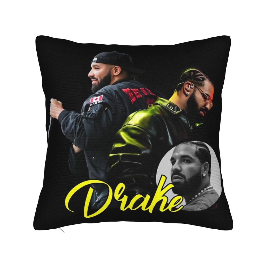 Drake Rapper Pillowcase Printing Polyester Cushion Cover Decor Pillow Case Cover Home Square 18''