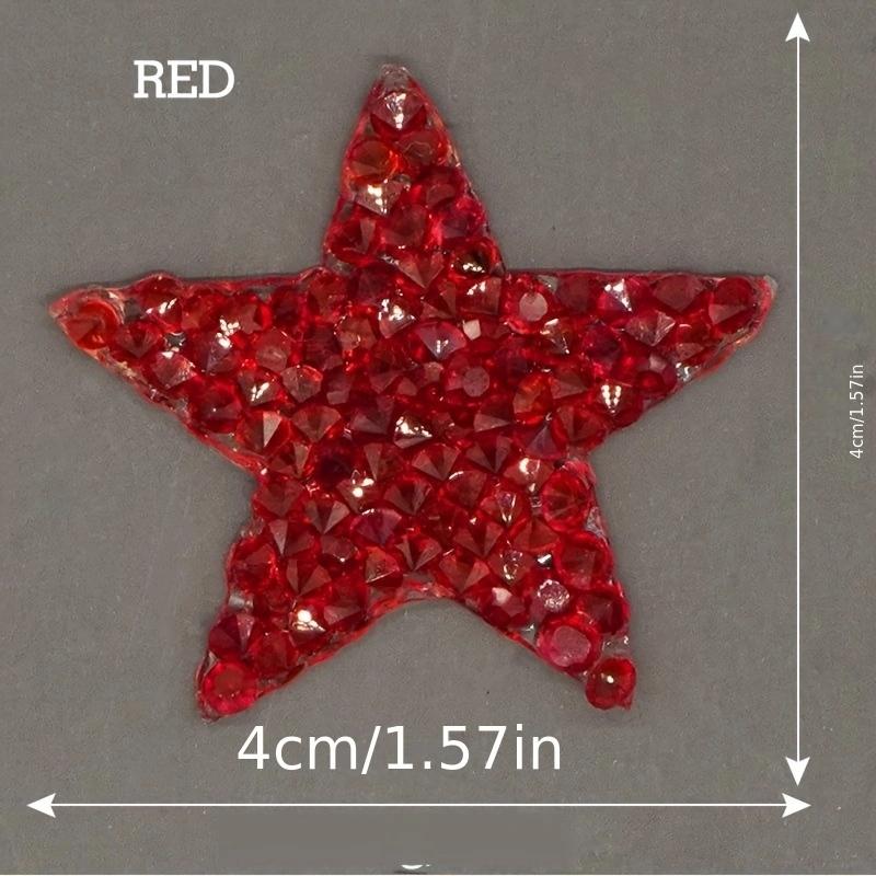 Clothes Sequin Patches Star Rhinestone Patch Iron On Bling Embroidered Patch Thermo Stickers For Clothes DIY