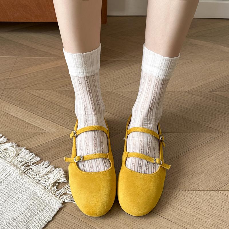 2025 Women Flats Comfortable Soft Square Toe Flat Sneakers Women Lightweight Comfortable Loafers Ballet Mary Jane Shoes Women