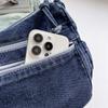 Denim Bag Women's Large Capacity Shoulder Bag Retro Student Crossbody Bag