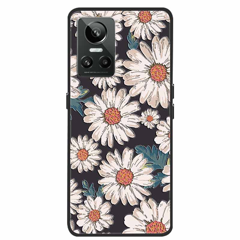 For Realme GT Neo3 5G Case 3D Flower Emboss Soft Silicone Phone Back Cover Case For OPPO Realme GT Neo2 Neo 3 Coque for Bumper