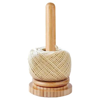 Knitting Yarn Holder Wood Yarn Stand Yarn Spool Home Braided Yarn Spool Storage Stand Table Top Rotary Ball Wooden Winder