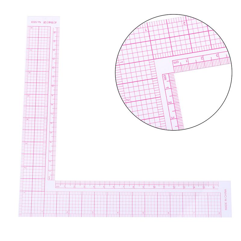 Garment Cutting Plastic L Shape Ruler For Sewing Accessories Patchwork Tools