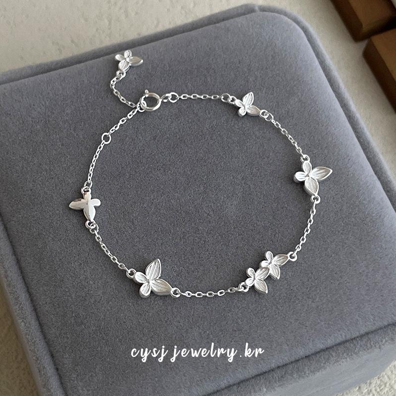 Bracciale Cui Yan in Argento Sterling S925 Farfalla Fatata Coreana per Donna - Gioielli di Alta Gamma Primavera/Estate 2025
