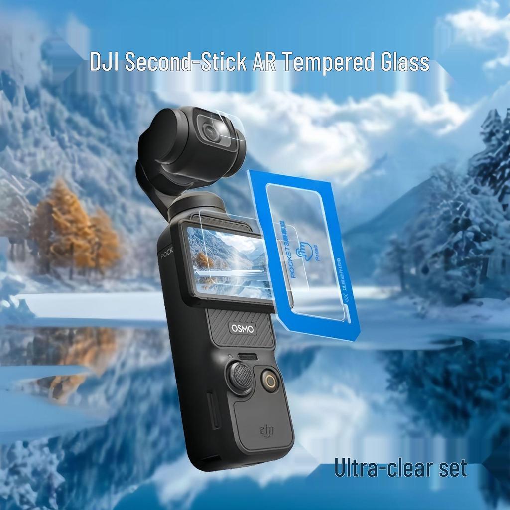 Accessori Pellicola Vetro Temperato Schermo Anti-Riflesso e Fotocamera DJI Osmo Pocket3 AR