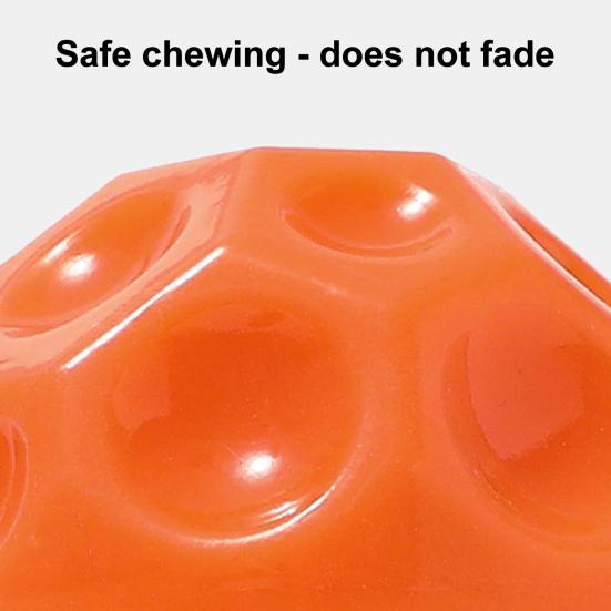 Dog Squeaky Ball Toy Bite Resistant Pet Interactive Chew Toy Small Medium Large Dogs Teething Cleaning Boredom Enrichment Toy