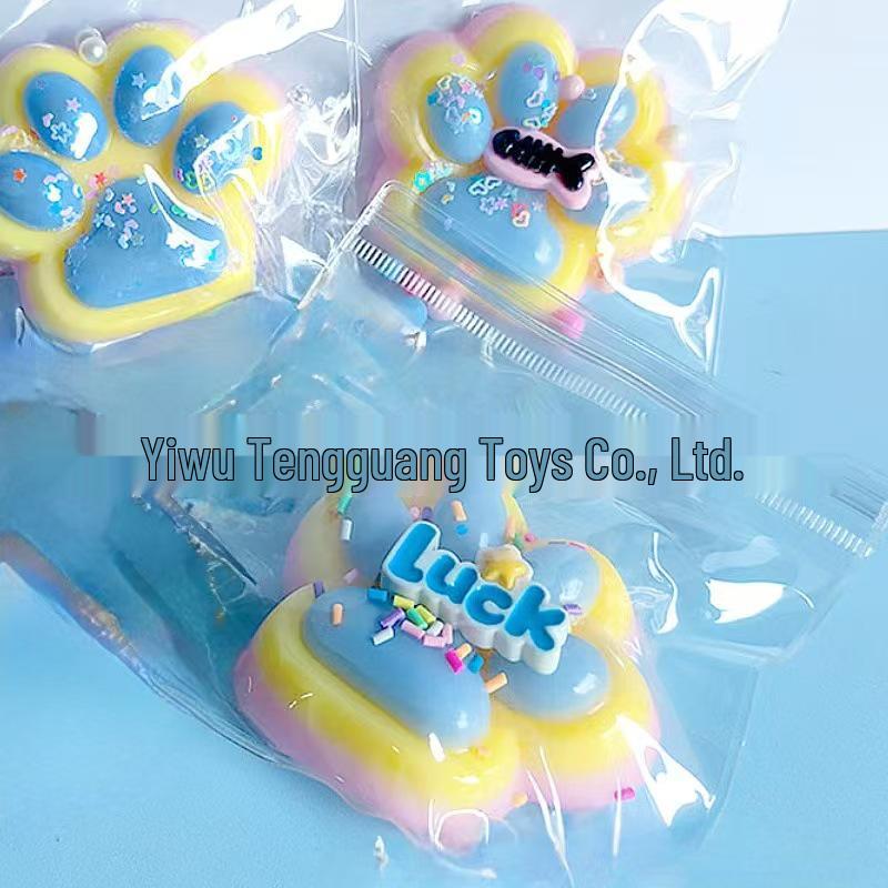 Viral Giant Plush Cat Paw Squishy Toy – Stress-Relief with a Soft, Pinchable Texture