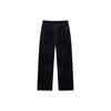 FILA Side Color Block Knitted Loose Retro Casual Long Pants Women bottoms Legendary-Blue F11W141602F-NV